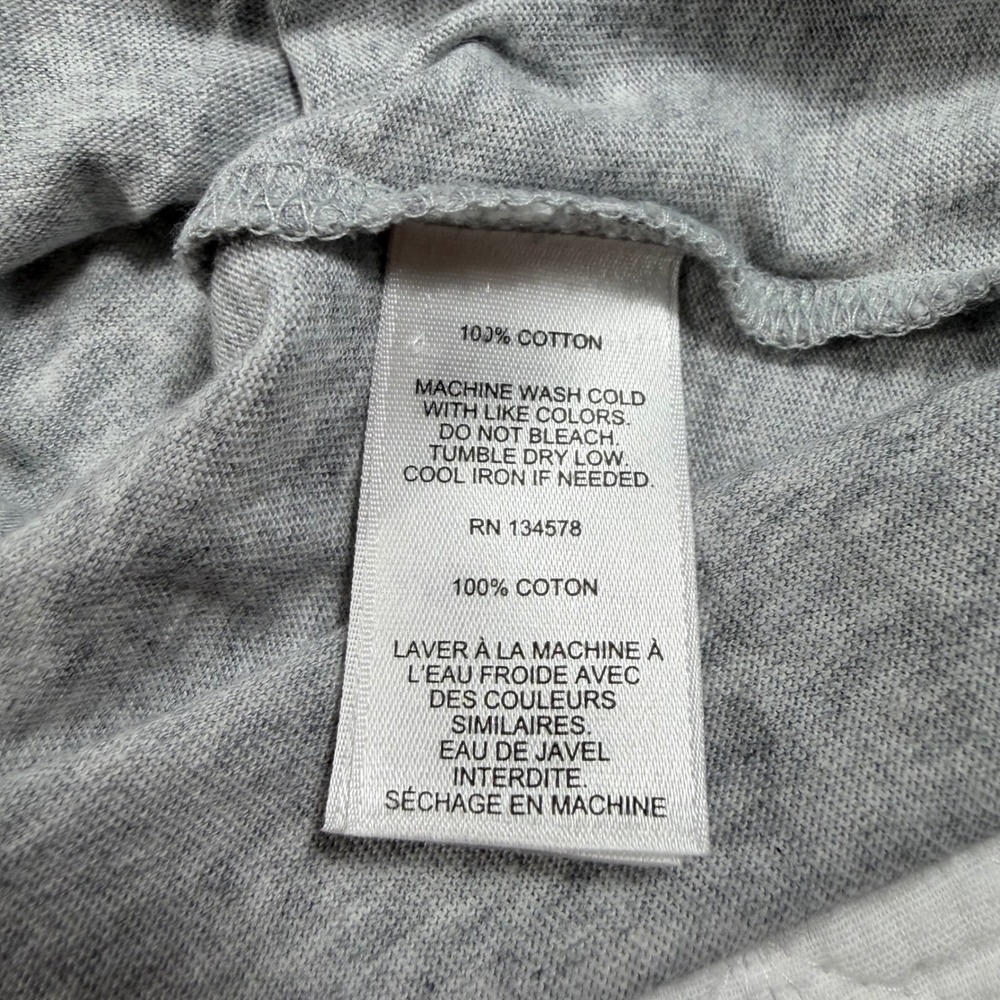 Vineyard Vines Mens Grey Heather LS Blank Hoodie T-Shirt 1V014097-039 XXL NWT - Picture 6 of 9